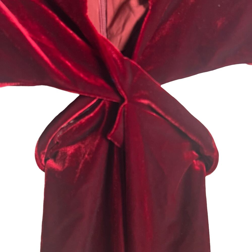 NICHOLAS Red Velvet Mini Dress - Picture 7 of 14